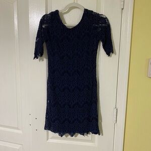 Navy Lace Dress